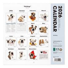 Lea la imagen en la vista de la galería, THE DOG 2026年カレンダー 大判サイズ(ブルドッグ)