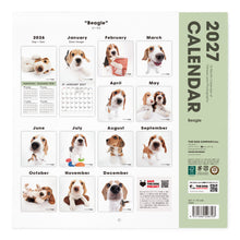 갤러리보기에 이미지를 읽고 THE DOG 2027年カレンダー 大判サイズ(ビーグル)の裏表紙