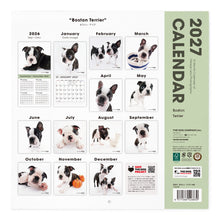 将图像阅读到画廊视图中, THE DOG 2027年カレンダー 大判サイズ(ボストン・テリア)の裏表紙