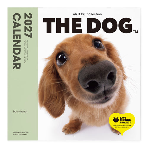 THE DOG 2027年カレンダー 大判サイズ(ダックスフンド)の表紙