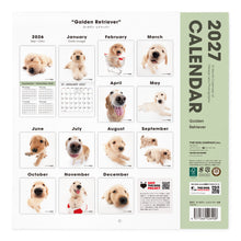 画像をギャラリービューアに読み込む, THE DOG 2027年カレンダー 大判サイズ(ゴールデン・レトリーバー)の裏表紙
