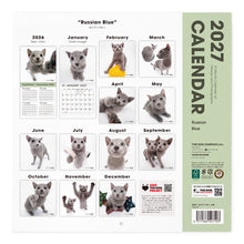 画像をギャラリービューアに読み込む, THE CAT 2027年カレンダー 大判サイズ(ロシアンブルー)の裏表紙