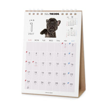 갤러리보기에 이미지를 읽고 THE DOG 2027年カレンダー 卓上サイズ(フレンチ・ブルドッグ)の1月(裏)