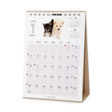 갤러리보기에 이미지를 읽고 THE DOG 2027年カレンダー 卓上サイズ(柴)の1月(裏)