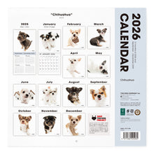 Lea la imagen en la vista de la galería, THE DOG 2026年カレンダー 大判サイズ(チワワ)