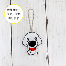 Read the image into the gallery view, THE DOG × THREEB Keychain Maltese