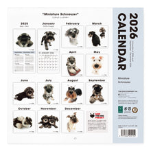 画像をギャラリービューアに読み込む, THE DOG 2026年カレンダー 大判サイズ(ミニチュア・シュナウザー)