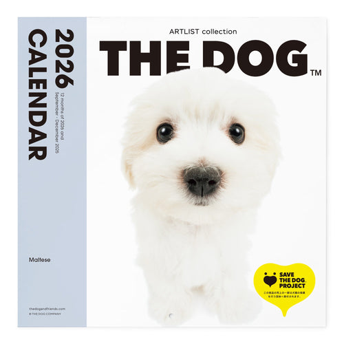 THE DOG 2026年カレンダー 大判サイズ(マルチーズ)