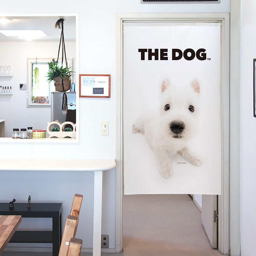 のれん THE DOG ウエスト・ハイランド・ホワイト・テリア（150cm丈