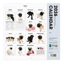 Lea la imagen en la vista de la galería, THE DOG 2026年カレンダー 大判サイズ(パグ)
