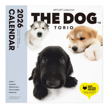Read the image into the gallery view, THE DOG 2026年カレンダー 大判サイズ トリオ(秋田/アラスカン・マラミュート/フラットコーテッド・レトリーバー)