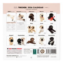 画像をギャラリービューアに読み込む, THE DOG 2026年カレンダー ミニサイズ(ラブラドール・レトリーバー)