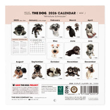 画像をギャラリービューアに読み込む, THE DOG 2026年カレンダー ミニサイズ(ミニチュア・シュナウザー)