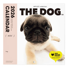 画像をギャラリービューアに読み込む, THE DOG 2026年カレンダー ミニサイズ(パグ)