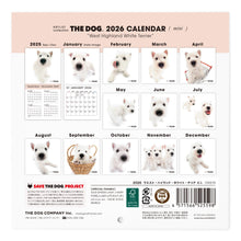 將圖像閱讀到畫廊視圖中, THE DOG 2026年カレンダー ミニサイズ(ウエスト・ハイランド・ホワイト・テリア)