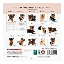 画像をギャラリービューアに読み込む, THE DOG 2026年カレンダー ミニサイズ(ヨークシャー・テリア)