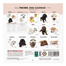 画像をギャラリービューアに読み込む, THE DOG 2026年カレンダー ミニサイズ トリオ(秋田/アラスカン・マラミュート/フラットコーテッド・レトリーバー )
