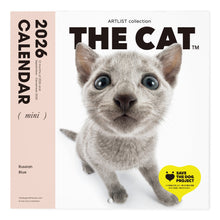 Read the image into the gallery view, THE CAT 2026年カレンダー ミニサイズ(ロシアンブルー)