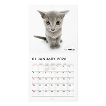 Read the image into the gallery view, THE CAT 2026年カレンダー ミニサイズ(ロシアンブルー)