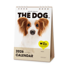 將圖像閱讀到畫廊視圖中, THE DOG 2026年カレンダー 卓上サイズ(パピヨン)
