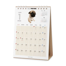 將圖像閱讀到畫廊視圖中, THE DOG 2026年カレンダー 卓上サイズ(パグ)