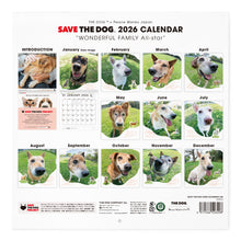 画像をギャラリービューアに読み込む, SAVE THE DOG 2026カレンダー【予約:2025年12月下旬より順次発送】
