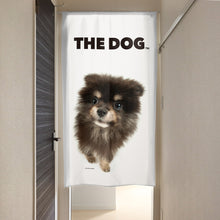 画像をギャラリービューアに読み込む, のれん THE DOG ポメラニアン(ブラックタン 150cm丈)