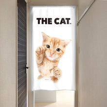 画像をギャラリービューアに読み込む, のれん THE CAT アメリカン・ショートヘア(レッド 150cm丈)