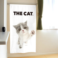 画像をギャラリービューアに読み込む, のれん THE CAT エキゾチックショートヘア(ブルー&ホワイト 150cm丈)