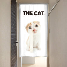 画像をギャラリービューアに読み込む, のれん THE CAT スコティッシュ・フォールド(クリーム 150cm丈)