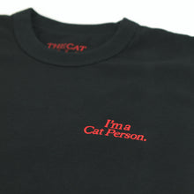 갤러리보기에 이미지를 읽고 고양이 X Shogo Sekine Original T -Shirt (검은 색)