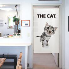 画像をギャラリービューアに読み込む, のれん THE CAT アメリカン・ショートヘア(シルバー 150cm丈)