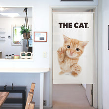 画像をギャラリービューアに読み込む, のれん THE CAT アメリカン・ショートヘア(レッド 150cm丈)