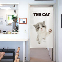 画像をギャラリービューアに読み込む, のれん THE CAT エキゾチックショートヘア(ブルー&ホワイト 150cm丈)