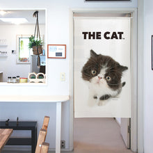 画像をギャラリービューアに読み込む, のれん THE CAT エキゾチックショートヘア(ブラック&ホワイト 150cm丈)