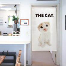 画像をギャラリービューアに読み込む, のれん THE CAT スコティッシュ・フォールド(クリーム 150cm丈)