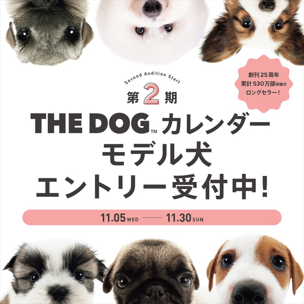 🐾✨【THE DOG™カレンダー】第２期モデル犬エントリー受付スタート！✨🐾