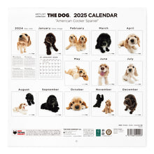 Read the image into the gallery view, THE DOG 2025 Calendar Large format size (American Cocker Spaniel)
