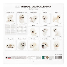 Lea la imagen en la vista de la galería, El tamaño de gran formato de calendario 2025 (Bichon Frize)
