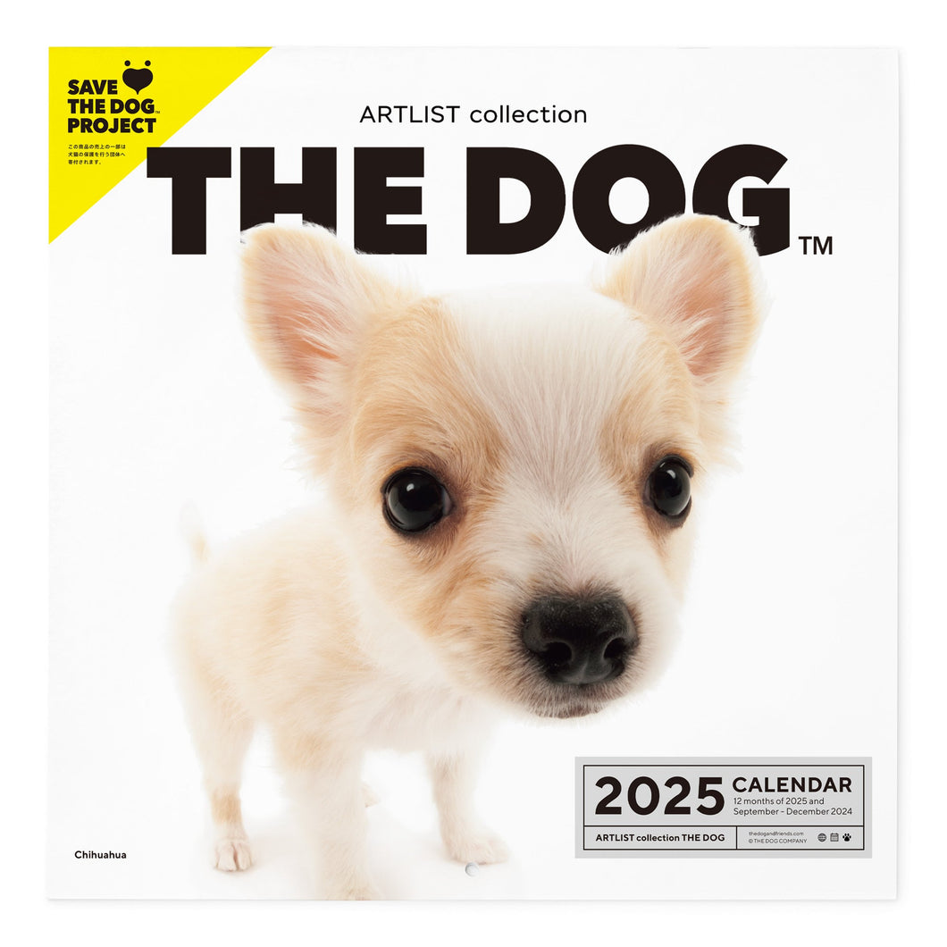 THE DOG 2025 Calendar Large format size (Chihuahua)