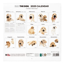 Lea la imagen en la vista de la galería, El tamaño de gran formato de calendario del perro 2025 (Golden Retriever)
