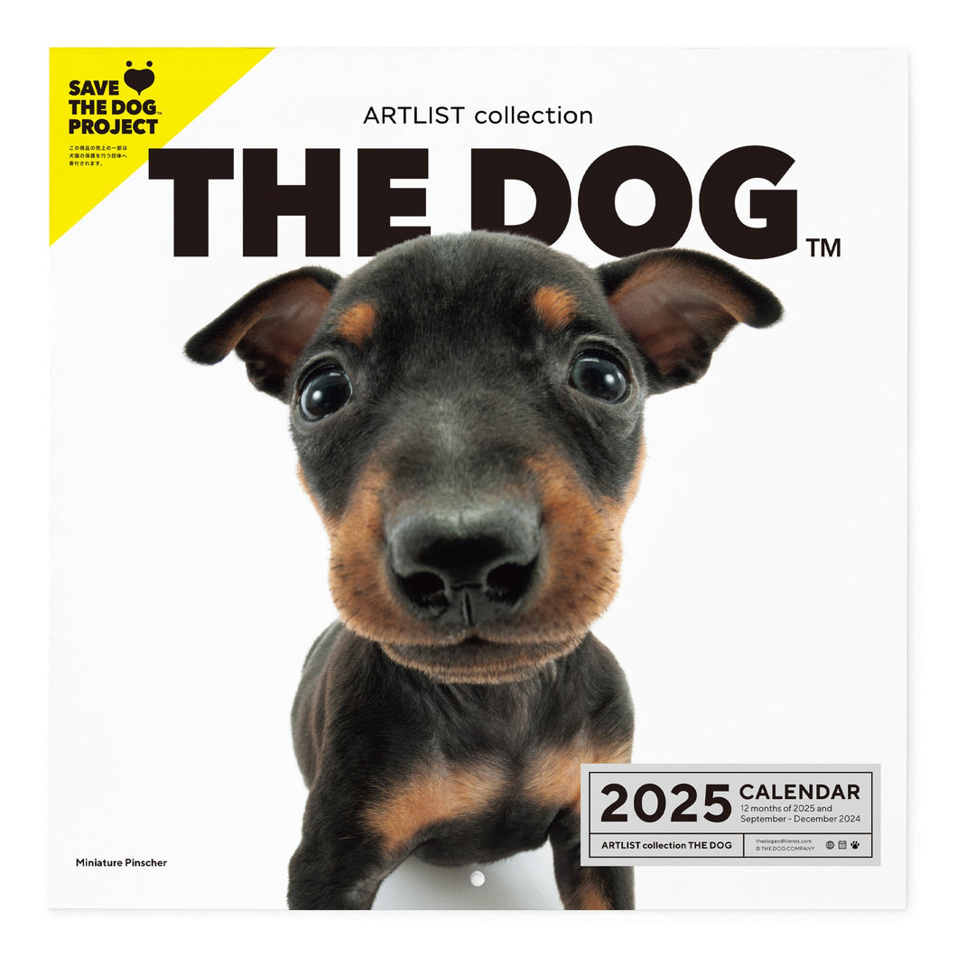 THE DOG 2025 Calendar Large format size (miniature pinscher)