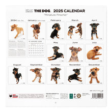 Read the image into the gallery view, THE DOG 2025 Calendar Large format size (miniature pinscher)
