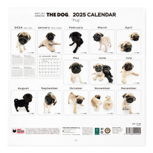 Read the image into the gallery view, THE DOG 2025 Calendar Large format size (pug)
