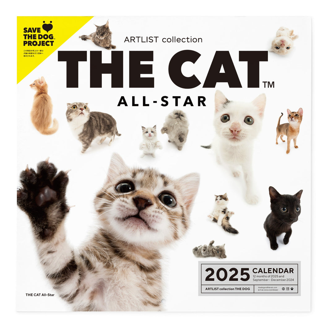 THE CAT 2025 Calendar large format size (all -star)