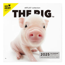 Read the image into the gallery view, THE PIG 2025 Calendar Large format size
