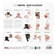 Read the image into the gallery view, THE PIG 2025 Calendar Large format size
