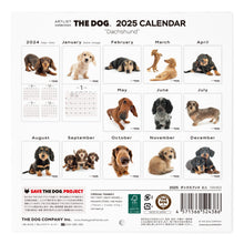 갤러리보기에 이미지를 읽고 개 2025 캘린더 미니 크기 (Dachshund)
