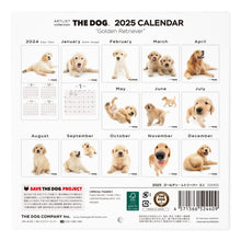 Read the image into the gallery view, The Dog 2025 Calendar Mini Size (Golden Retriever)
