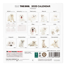 Lea la imagen en la vista de la galería, El mini tamaño de calendario del perro 2025 (maltés)
